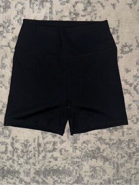 High-Waist Black Women's Bike Shorts